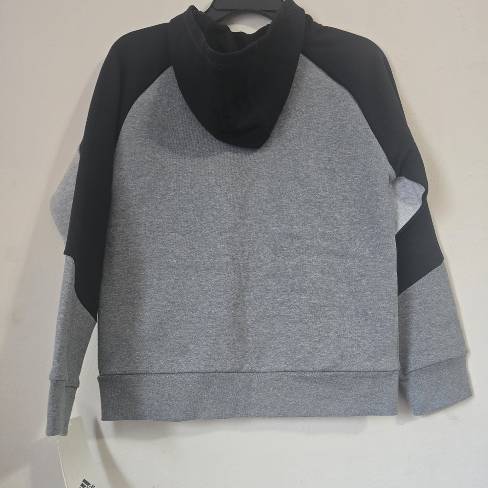 Adidas Gray and Black Sweatshirt with Raglan Sleeves - Picture 3 of 9